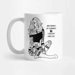 Tattooed Girl with skate socks Mug